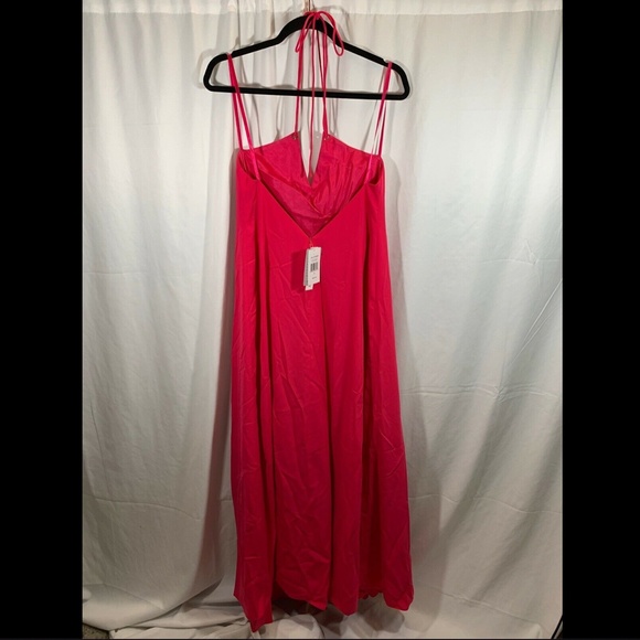 NWT $328 Jill Jill Stuart Halter Crepe Gown Peony - Picture 6 of 8